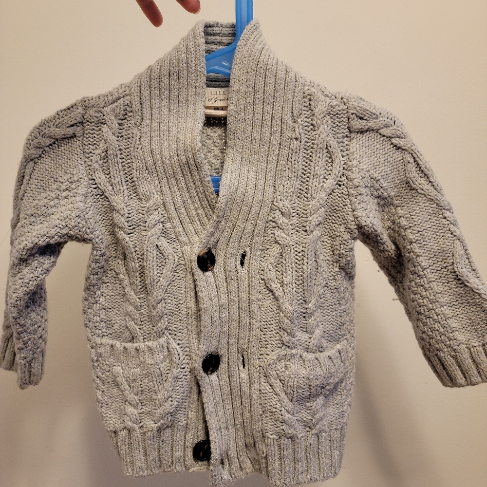 Posh baby knit cotton and wool blend cardigan HM